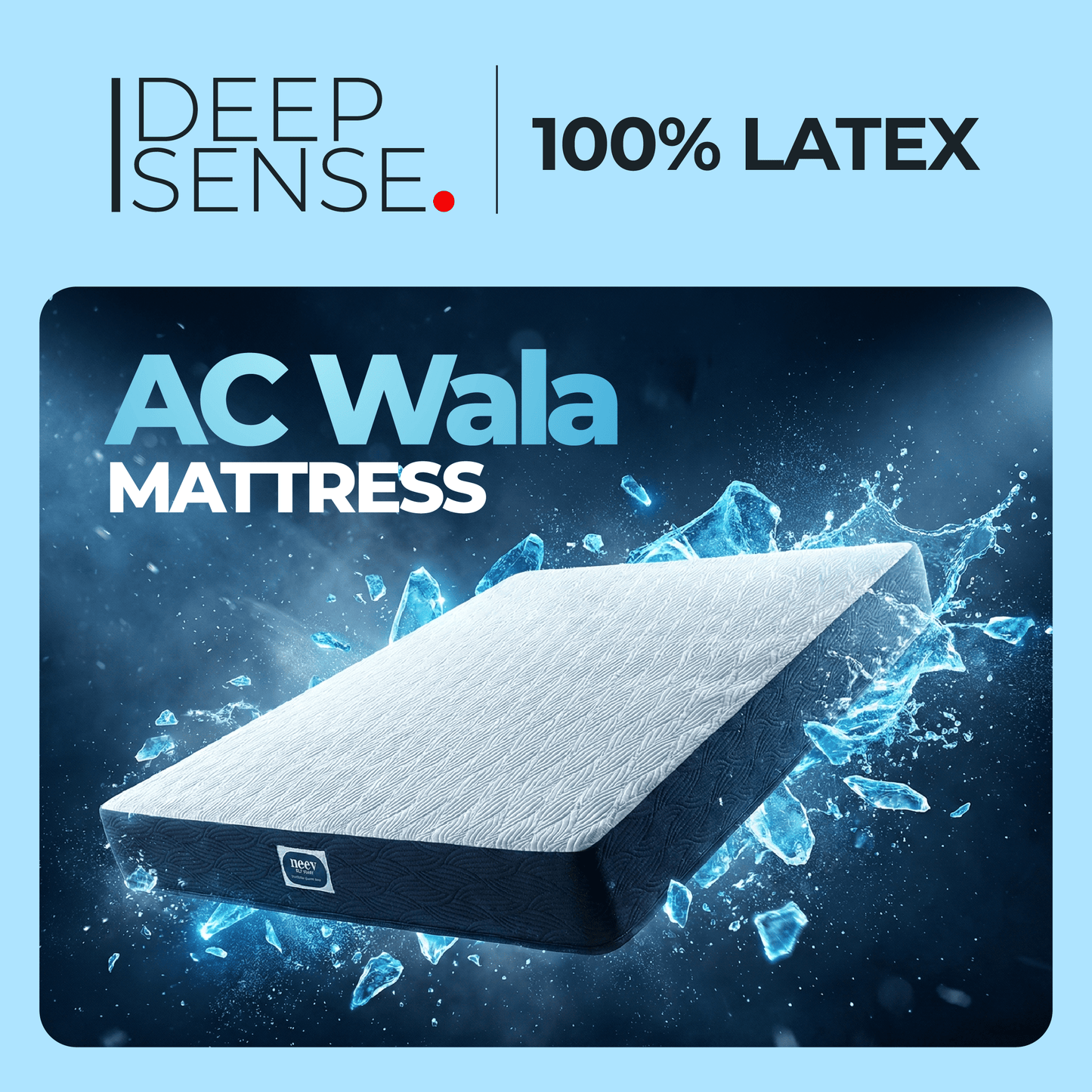 Deep Sense Latex Top Mattress - Neev Mattress - Deep Sense Latex Top Mattress