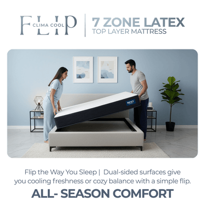 Clima Cool Flip 7 Zone Latex 9 Inches Mattress - Smart Prachar - Clima Cool Flip 7 Zone Latex 9 Inches Mattress