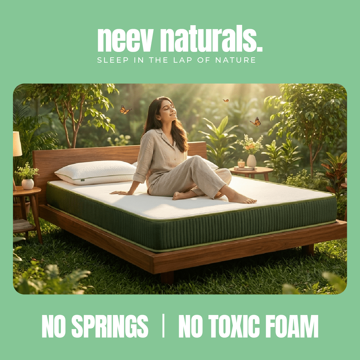 Neev Naturals 7 Zone 100% Natural Latex 6 Inches Mattress - Smart Prachar - Neev Naturals 7 Zone 100% Natural Latex 6 Inches Mattress