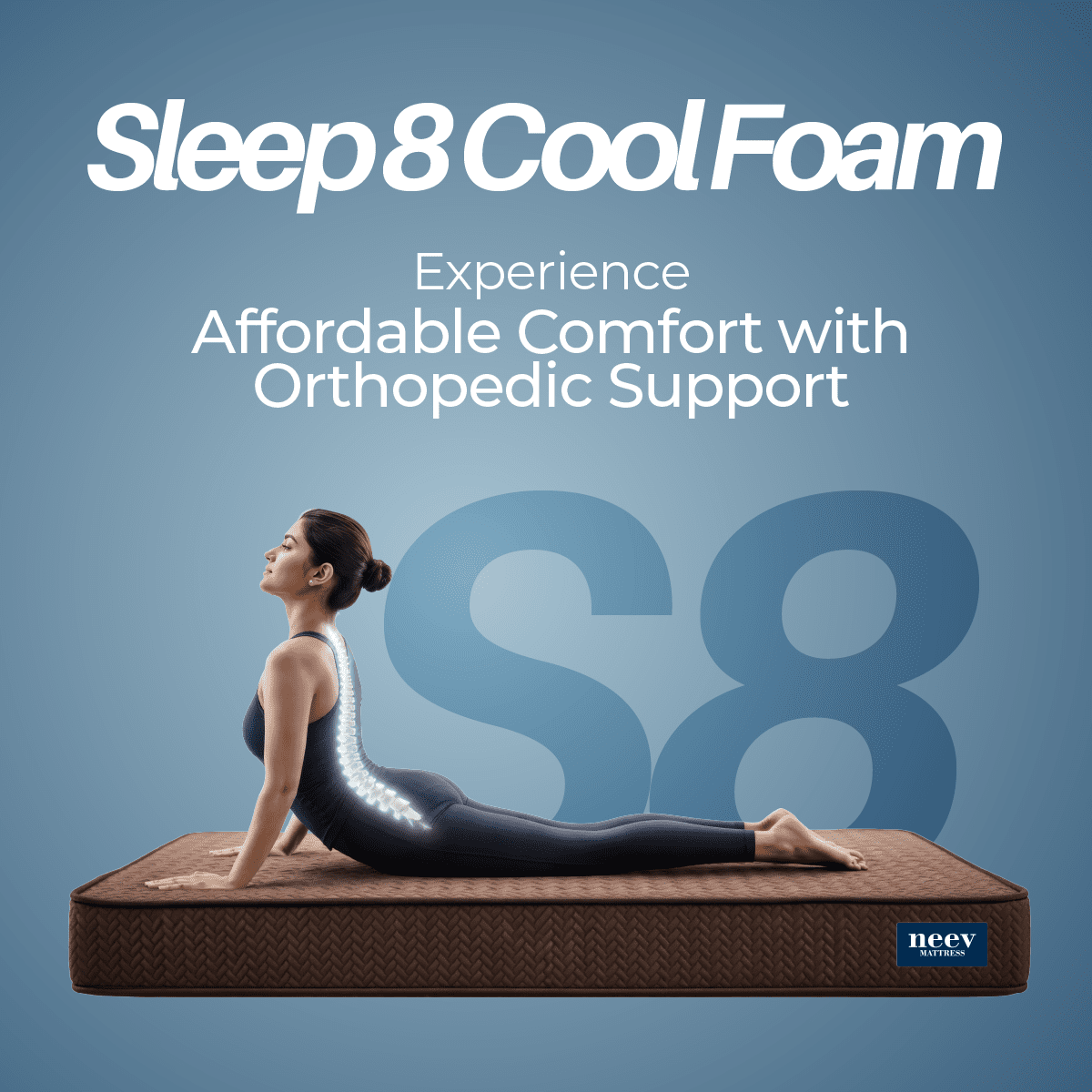 Sleep 8 Cool Foam 6 Inches Mattress - Smart Prachar - Sleep 8 Cool Foam 6 Inches Mattress
