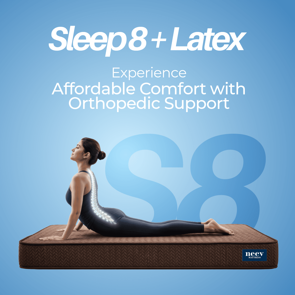 Sleep 8+ Latex Top 6 Inches Mattress - Smart Prachar - Sleep 8+ Latex Top 6 Inches Mattress