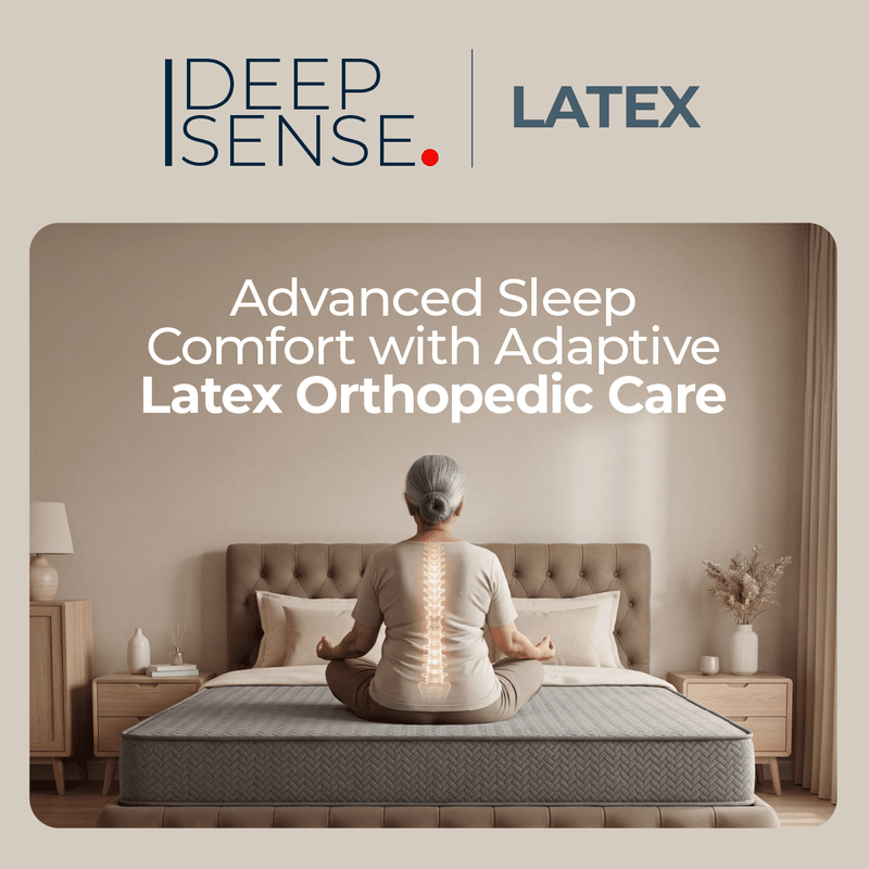 Deep Sense Latex Top 6 Inches Mattress - Smart Prachar - Deep Sense Latex Top 6 Inches Mattress