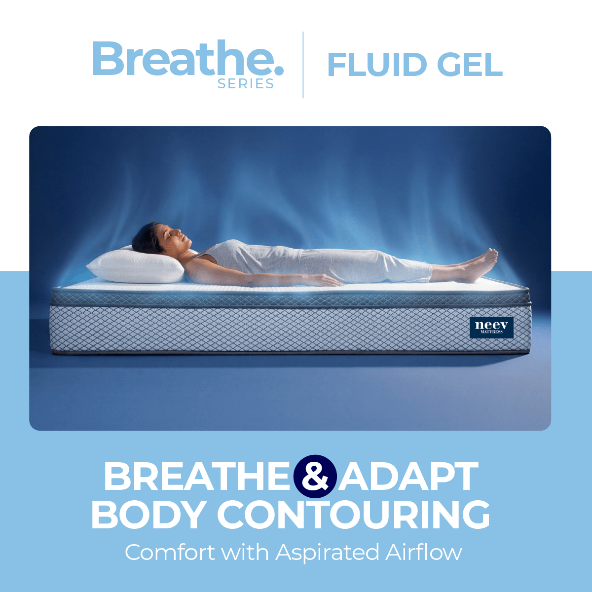Breathe Fluid Gel Euro Top 9 Inches Pocket Spring Mattress - Smart Prachar - Breathe Fluid Gel Euro Top 9 Inches Pocket Spring Mattress