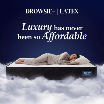 Drowsie+ Latex Top 9 Inches Pocket Spring Mattress - Smart Prachar - Drowsie+ Latex Top 9 Inches Pocket Spring Mattress