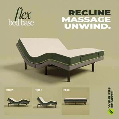 Recliner Bed & 100% Natural 7 Zone Latex Mattress
