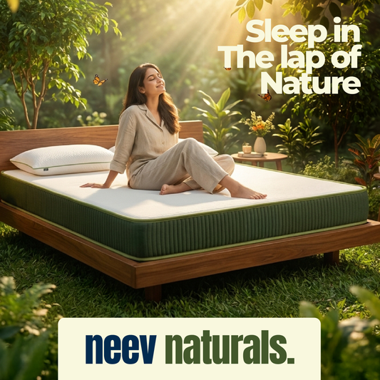 Neev Naturals 7 Zone 100% Natural Latex 6 Inches Mattress - Neev Mattress - Neev Naturals 7 Zone 100% Natural Latex 6 Inches Mattress