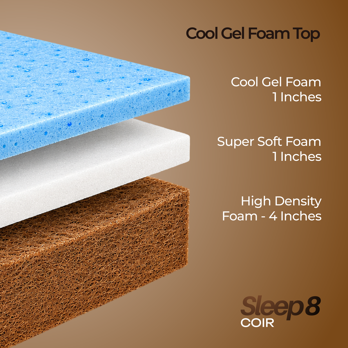 Sleep 8 Coir Mattress - Neev Mattress-Sleep 8 Coir Mattress