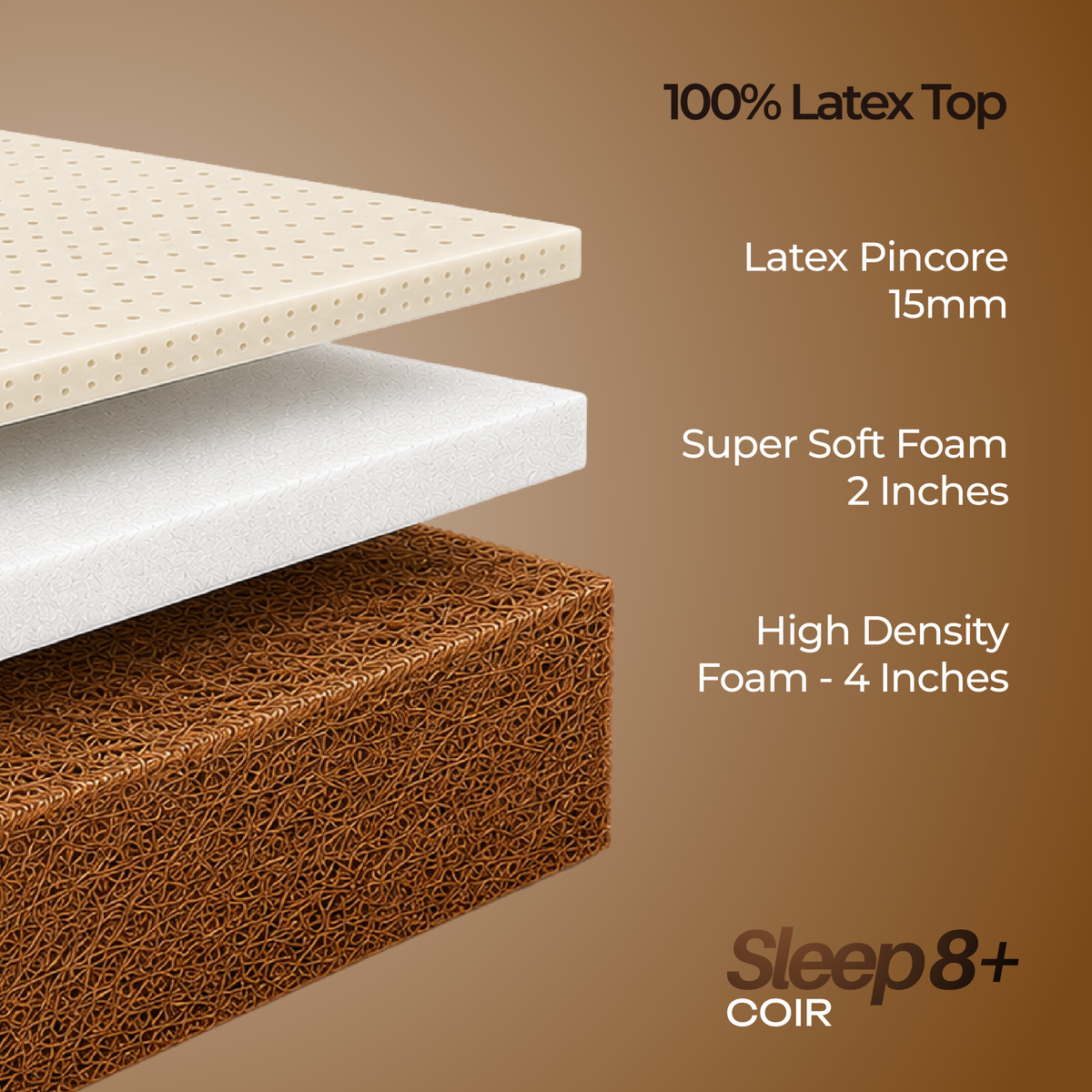 Sleep 8 Coir Mattress - Neev Mattress-Sleep 8 Coir Mattress